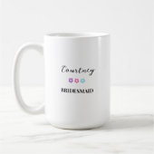 かわいい花嫁の友人への名前 私なしでは結婚できない コーヒーマグカップ (左)