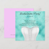 かわいい花嫁の最後の独身パーティー 招待状 (正面/裏面)