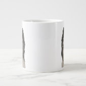 かわいい花嫁の漫画の犬 ジャンボコーヒーマグカップ (正面)