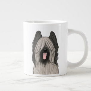 かわいい花嫁の漫画の犬 ジャンボコーヒーマグカップ