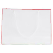 かわいい花嫁結婚メイドの感謝ピンク&ホワイト ラージペーパーバッグ (裏面)