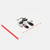 かわいい花嫁 |グルーム結婚の猫たちパーソナライズされた ゲストブック (コーナー)