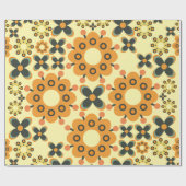 かわいい花弁柄 ラッピングペーパー (フラット)