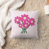 かわいい花束 クッション (ブランケット)