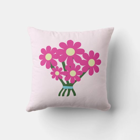 かわいい花束 クッション (裏面)