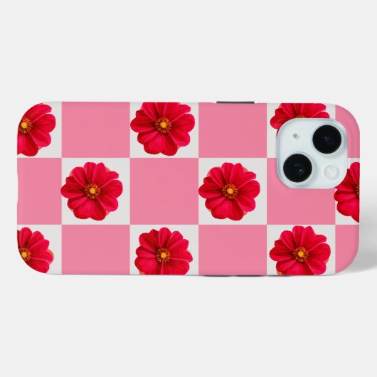 かわいい花柄のガーリーなデザイン Case-Mate iPhoneケース (裏面 (横))
