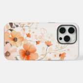 かわいい花柄の名前iPhoneケース iPhoneケース (裏面横)