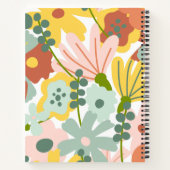 かわいい花柄の子供向けノート ノートブック (裏面)