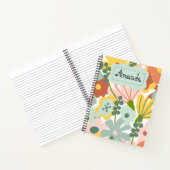 かわいい花柄の子供向けノート ノートブック (内部)