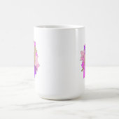 かわいい花柄の子鹿 コーヒーマグカップ (中央)