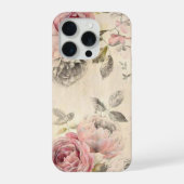 かわいい花柄の携帯ケース iPhoneケース (裏面)