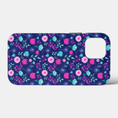 かわいい花柄の背景 Case-Mate iPhoneケース (裏面 (横))