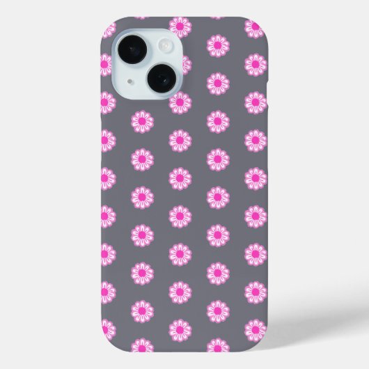 かわいい花柄の背景 Case-Mate iPhoneケース (裏面)