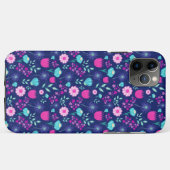 かわいい花柄の背景 Case-Mate iPhoneケース (裏面(横))