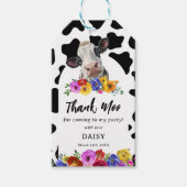 かわいい花柄の「ホーリーコウ」サンキュームー 誕生日プレゼント ギフトタグ (正面)