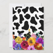 かわいい花柄サンキュー・ムー・コー・バースデー サンキューカード (裏面)