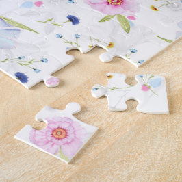 かわいい花柄パターン ジグソーパズル