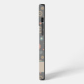 かわいい花柄 オーダーメイド 名前入り おもしろい iPhoneケース (左側面)