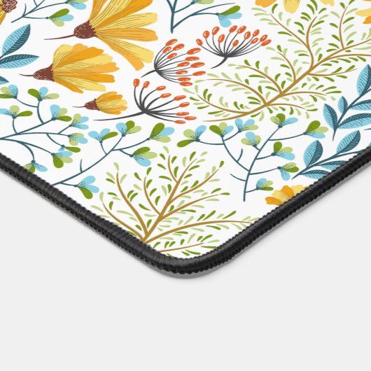 かわいい花柄 デスクマット (コーナー)