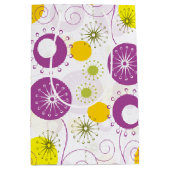 かわいい花柄 ミディアムペーパーバッグ (正面)