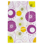 かわいい花柄 ミディアムペーパーバッグ (裏面)