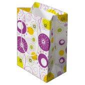 かわいい花柄 ミディアムペーパーバッグ (裏面アングル)