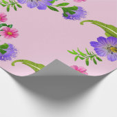 かわいい花柄 ラッピングペーパー (角)