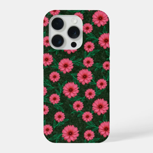 かわいい花柄 iPhoneケース (裏面)