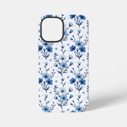 かわいい花柄iPhoneケース iPhoneケース (裏面)
