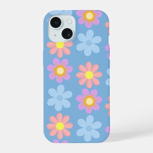 かわいい花柄iPhone 15ケース iPhone 15ケース (裏面)