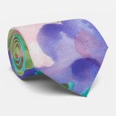 かわいい花水彩手絵を描デザイン ネクタイ (ロール)