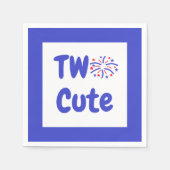 かわいい花火2歳の誕生日 スタンダードカクテルナプキン (正面)