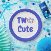 かわいい花火2歳の誕生日 ペーパープレート (パーティー)