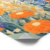 かわいい花畑 ポスター (角)