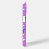 かわいい花紫色のパターン Case-Mate iPhoneケース (裏面 / 右)