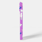 かわいい花紫色のパターン Case-Mate iPhoneケース (裏面 / 左)