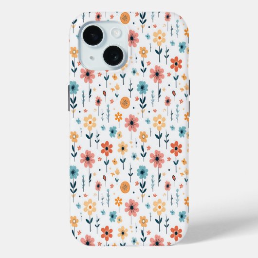 かわいい花花柄 Case-Mate iPhoneケース (裏面)