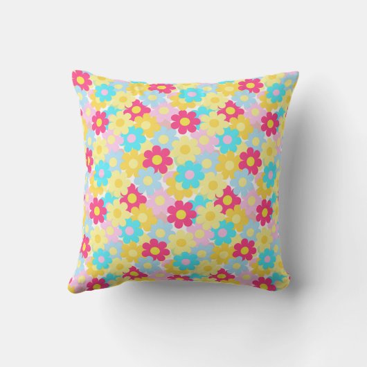 かわいい花 クッション (裏面)