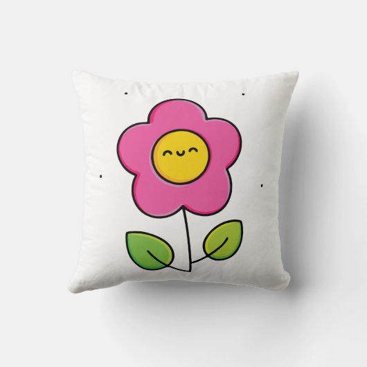 かわいい花 クッション (裏面)