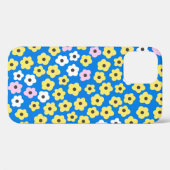 かわいい花:シームレスな漫画のパターン。 Case-Mate iPhoneケース (裏面 (横))