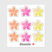 かわいい花 シール (シート)