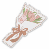 かわいい花 シール (正面)