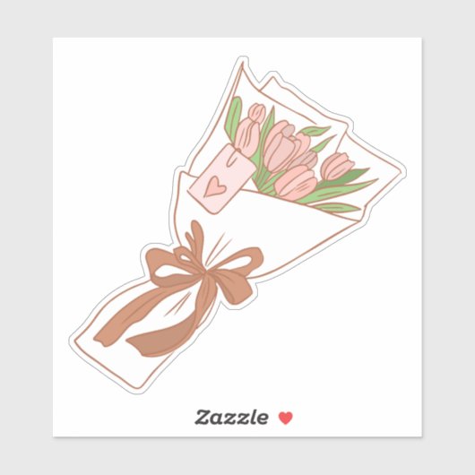 かわいい花 シール (シート)