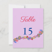 かわいい花 ノートカード (裏面)