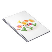 かわいい花 ノートブック (右側)