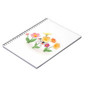 かわいい花 ノートブック (左側)