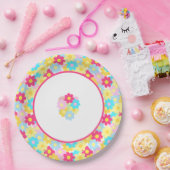 かわいい花 ペーパープレート (パーティー)