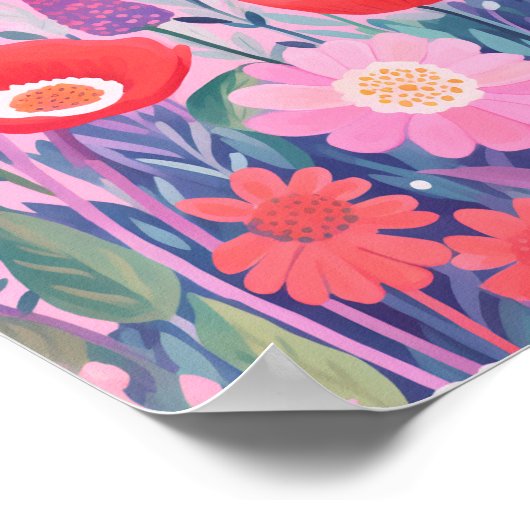 かわいい花 ポスター (角)