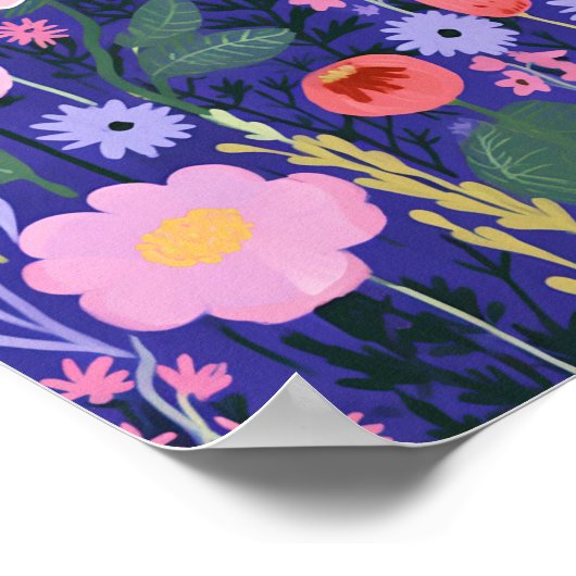 かわいい花 ポスター (角)