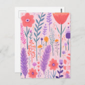 かわいい花 ポストカード (正面/裏面)